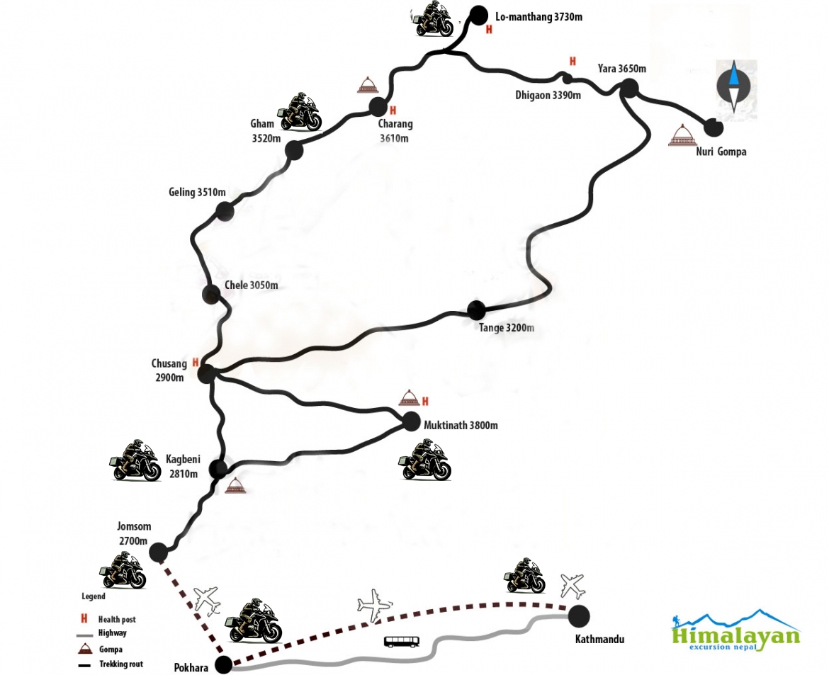 upper mustang motorcycle trip